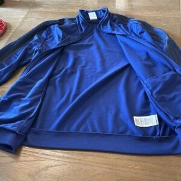 Adidas blue track jacket xl - Picture 2 of 5